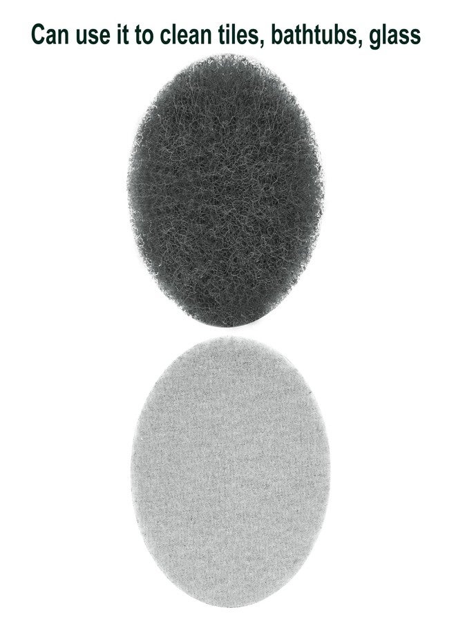 BokWin 8 Pcs 5 Inch Round Scouring Pads Drill Scrubber Pads Hook and Loop Scuff Pads for Clean Polishing(Grey) - Image 4